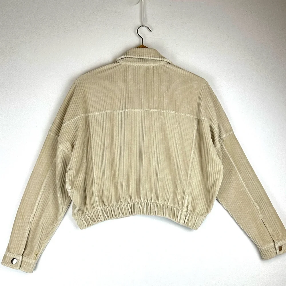 Mono B Corduroy Cropped Jacket Oversized - Picture 3 of 9